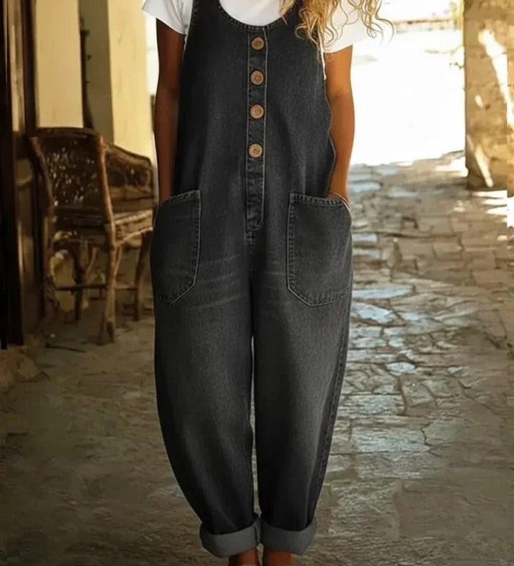 Aurora - Vintage Wash Denim Overalls